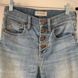 Button up, cropped Madewell Jeans